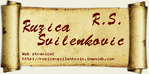 Ružica Svilenković vizit kartica